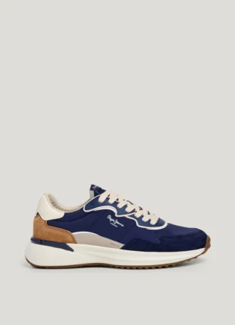 Zapatillas con detalles de ante
