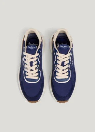 Zapatillas con detalles de ante