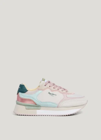 Zapatillas con plataforma combinada