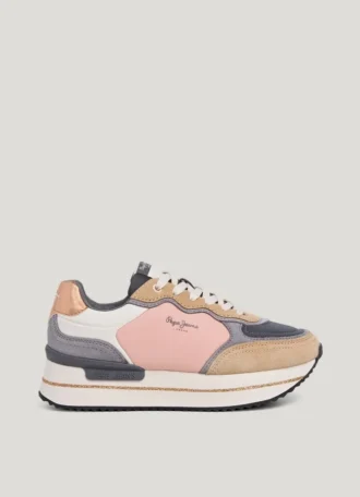 Zapatillas con plataforma combinada
