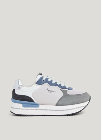 Zapatillas con plataforma combinada