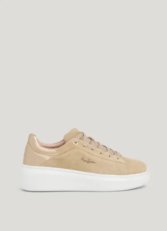 Zapatillas con suela de goma de ante