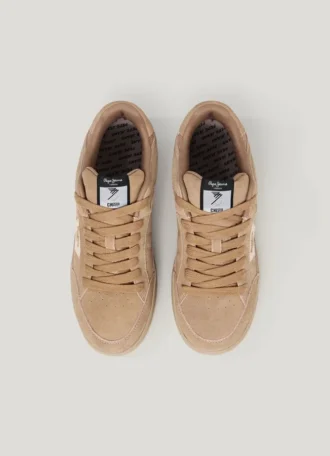 Zapatillas con suela de goma de ante