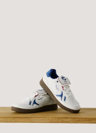 Zapatillas con suela de goma efecto piel