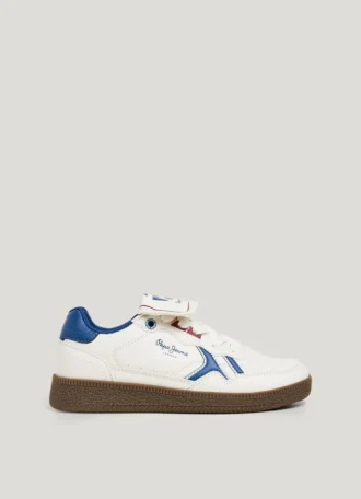 Zapatillas con suela de goma efecto piel