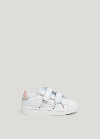 Zapatillas de cuero con cierre de velcro