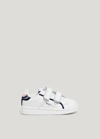 Zapatillas de cuero con cierre de velcro