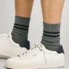 Zapatillas de cuero con detalles de ante