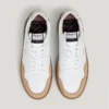 Zapatillas de cuero con detalles de ante