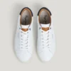 Zapatillas de cuero con detalles de ante