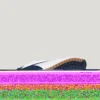 Zapatillas de cuero con detalles de ante