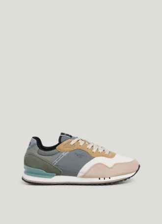 Zapatillas de cuero con detalles de ante – Londres
