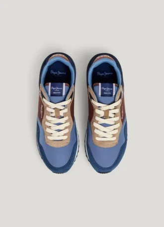 Zapatillas de cuero con detalles de ante – Londres