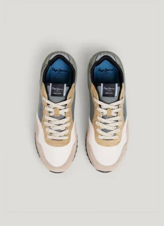 Zapatillas de cuero con detalles de ante – Londres
