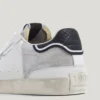 Zapatillas de piel con detalles brillantes Zapatillas de piel con detalles brillantes