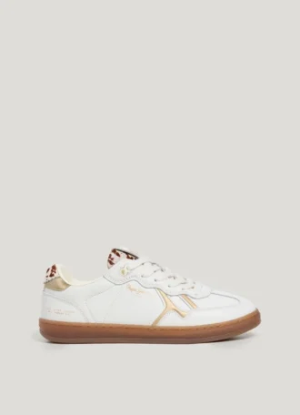 Zapatillas de piel con detalles de estampado animal – Ball